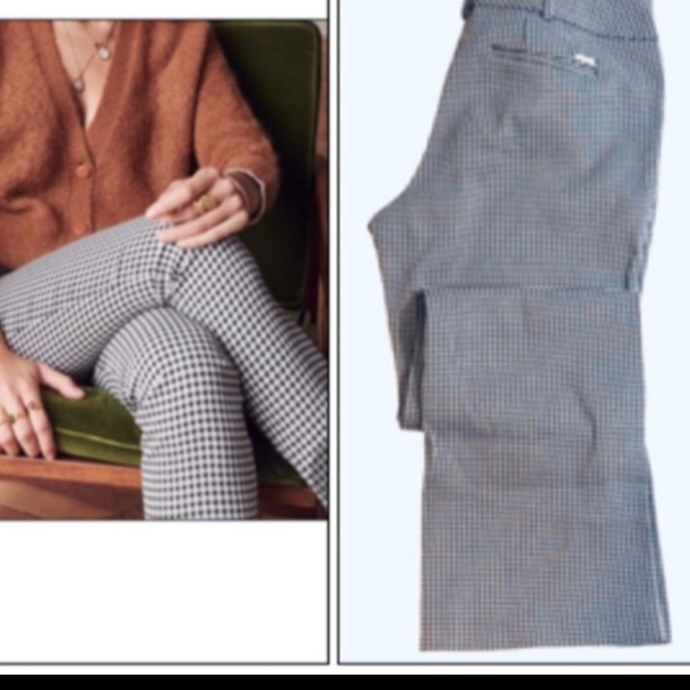 NEWYORK & CO HOUNDSTOOTH BLACK  WHITE PANTS